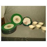 14 Assorted Dish ware. 8 Dinner plates  10.5"
