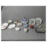 Lot of 13 Assorted Decorative Ceramic & Fine
