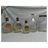 Lot of 5 Assorted Glass containers. Range in size