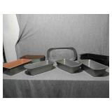 Assorted loaf aluminum baking dishes. Plus Give