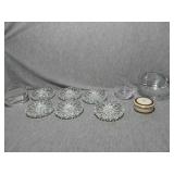 Mixed lot. Daisy glass candle holders. LENOX