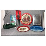 7 Assorted Christmas items. Outdoor adapter for