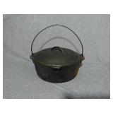 Cast iron camping pot. Made in USA. Possibly 8