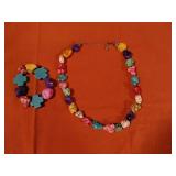 Fashioned Jewelry. Beautiful malty colored stone