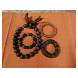 Fashioned Jewelry. All made from wood. Beaded