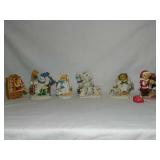 Cherished Teddies Assortment. 7 pieces. Dated and