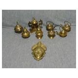 Assortment of Brass items. Incense burners,