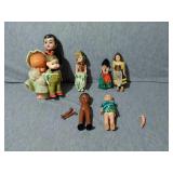 Mixed lot of Vintage Dolls. 8 Assorted. Most old