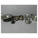 Mixed lot of Assorted Silver Plated items. Brass