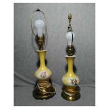 Vintage table lamps. Both work. No shades. 21" &