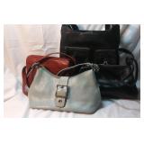 Purse Lot Black Fossil Rust Marc Cross, light