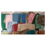 Fabric Lot Mostly Cotton many are project scraps