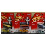 Lot of 3 New, assorted Johnny Lightning Die Cast