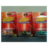 Lot of 3 New Assorted Johnny Lightning Die Cast