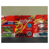 Lot of 3 Packs of New Assorted Johnny Lightning