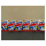 New 6 Assorted Pepsi DieCast metal with plastic