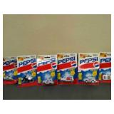 New 6 Assorted Pepsi DieCast metal with plastic