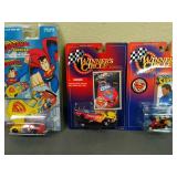 3 Assorted DieCast collectibles Superman cars