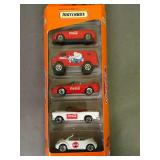 New Box set of 5 Assorted Matchbox cars by Mattel