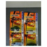 4 Assorted Matchbox cars from 2007 collection