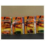 4 Assorted Matchbox cars from 2007 collection