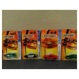 4 Assorted Matchbox cars from 2007 collection