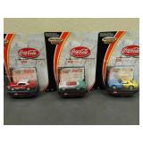 3 New Assorted Matchbox Collectibles of Coca-Cola