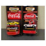 2 New Assorted Matchbox Collectibles of Coca-Cola