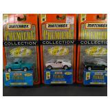 3 New Assorted Matchbox Collectibles of the