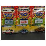 3 New Assorted Matchbox Collectibles of Across