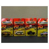 4 New assortment of Matchbox "Get in the Fast