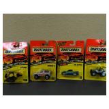 4 New assortment of Matchbox "Get in the Fast