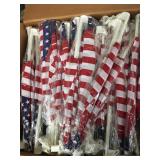 Lot of New American Car Flags with tie strings