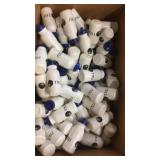 Box of over 75 TXU water bottles