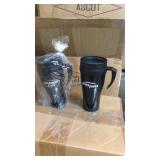 Lot of 10 plastic travel mugs