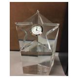 Lot of 10 Crystal Star Clock Awards