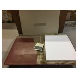 Pair of Cutter and Buck brown leather portfolio