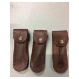 Lot of 50 Case knife leather sheaths