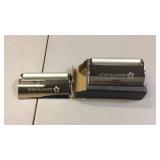 Lot of 42 metal desk top business card holders