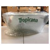 Lot of 8 Tropicana metal ice tubs