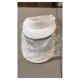 Lot of approximately 200 plain white visors