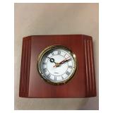 Lot of 40 Rosewood battery powered desk clocks