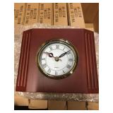 Lot of 38 Rosewood Desk clocks