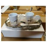 Lot of approximately 34 plated tea sets