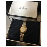 Bulova Womens 98L61 gold and silver color watch