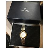 Bulova Womens 98L61 gold and silver color watch