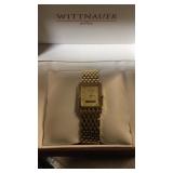 Wittnauer 12B02 gold color watch new in box