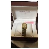 Wittnauer 16B05 gold color watch new in box