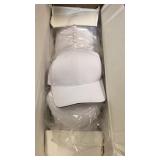 Lot of 144 Head to Toe white baseball caps