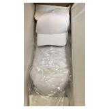 Lot of 144 Head to Toe white baseball caps